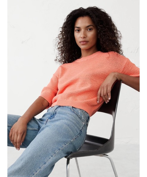 ニット セーター BANANA REPUBLIC FACTORY STORE　　テクスチャードステッチプルオーバーセーター レディース BANANA REPUBLIC ニット セーター FACTORY STORE テクスチャード