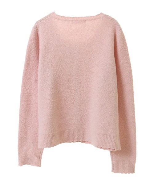 PINK HOUSE カーディガン 桜モチーフ使いニットカーディガン
