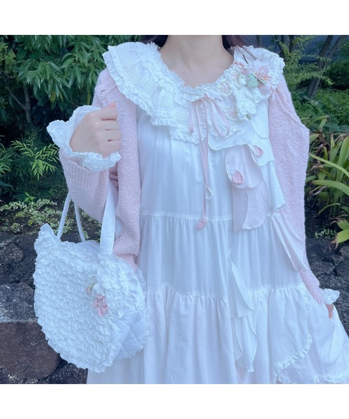 最終値下げ　ピンクハウス　桜モチーフ使いニットカーディガン　ピンク　2025 桜モチーフ使いニットカーディガン｜ピンクハウスオフィシャル