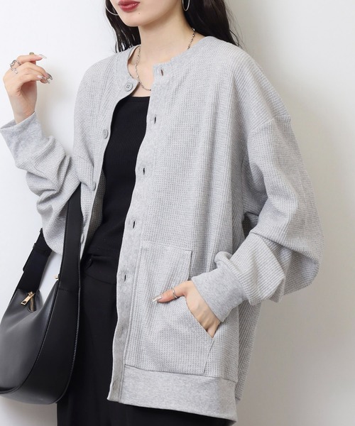 カーディガン カーディガン / CARDIGAN レディース メンズ Rocky Monroe カーディガン ハイバルキー片畦編み オーバー