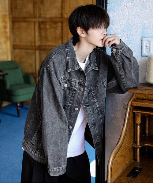 NEOS（KOKUYO） デニムジャケット gジャン 「neos」ルーズシルエット