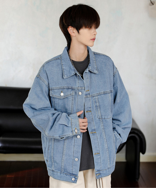 NEOS（KOKUYO） デニムジャケット gジャン 「neos」ルーズシルエット