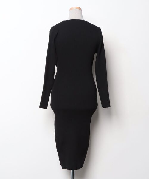 「gossip！ロサンゼルス」 ニットワンピース FREE ブラック レディース_画像2