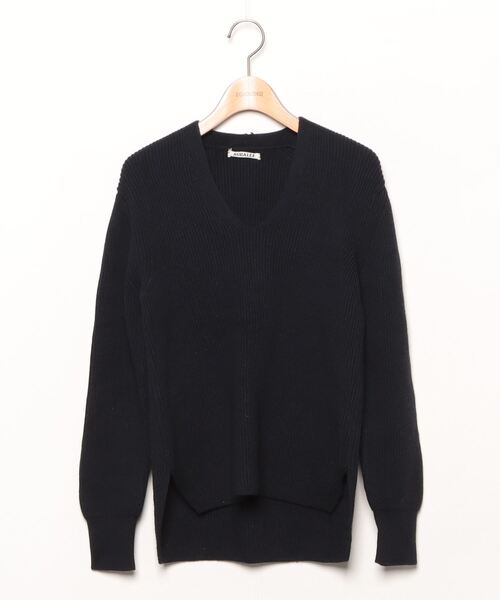 AURALEE Vネックニット　（短丈.着用可） AURALEE Vネックニット （短丈.着用可） - メルカリ