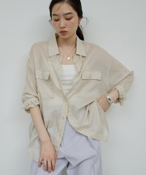 GALLARDAGALANTE ブラウス シャツ ローンシャツ レディース