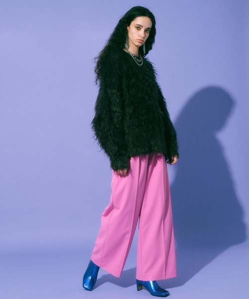 「MAISON SPECIAL」 長袖ニット FREE ブルー レディース_画像4