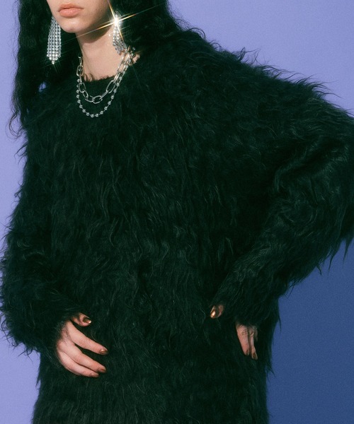 「MAISON SPECIAL」 長袖ニット FREE ブルー レディース_画像6