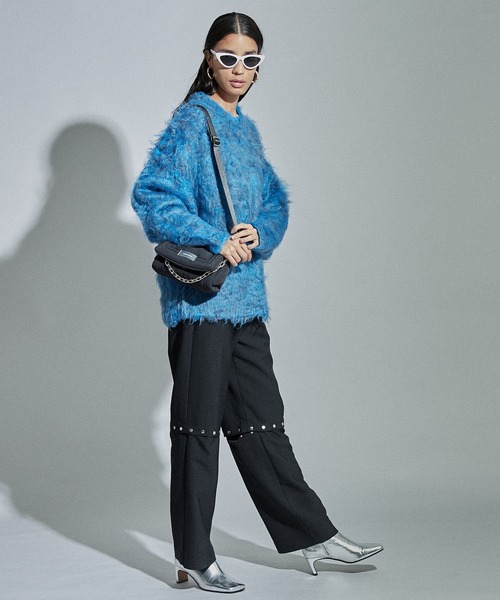 「MAISON SPECIAL」 長袖ニット FREE ブルー レディース_画像8