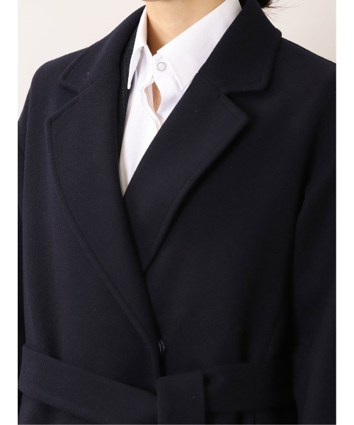 「m.f.editorial」 チェスターコート LARGE ライトグレー レディース_画像8