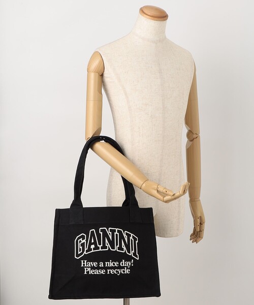 GANNI トートバッグ GANNI/ガニー Large Easy Shopper Logo