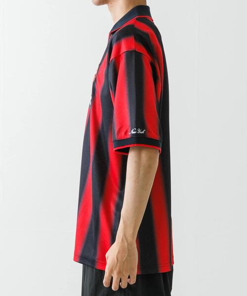 LOTTO（ロット） tシャツ LOTTO FADE STRIPE GAME SHIRTS メンズ