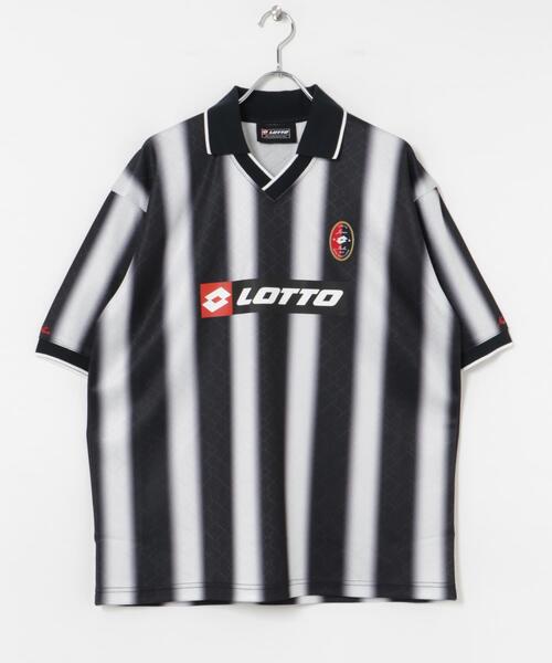 LOTTO（ロット） tシャツ LOTTO FADE STRIPE GAME SHIRTS メンズ