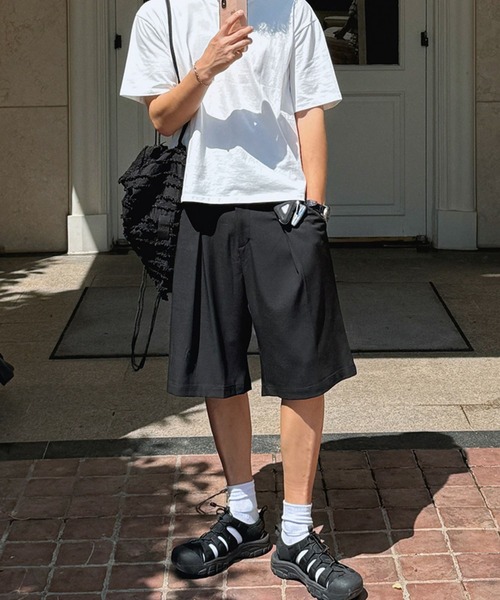 LPFG メンズ NO.13 バミューダ　ハーフパンツ　美品 ASCLO（エジュクロ） ハーフパンツ スラックス ASCLO／バミューダ