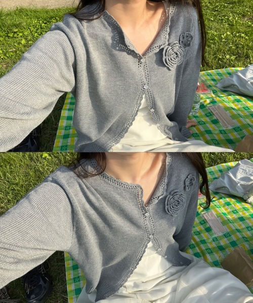 カーディガン BOTANICAL GARDEN PARTY KNIT CARDIGAN カーディガン レディース BOTANICAL GARDEN PARTY KNIT CARDIGAN カーディガン