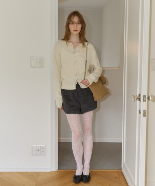 GIUNON カーディガン flower knit cardigan / フラワーニット