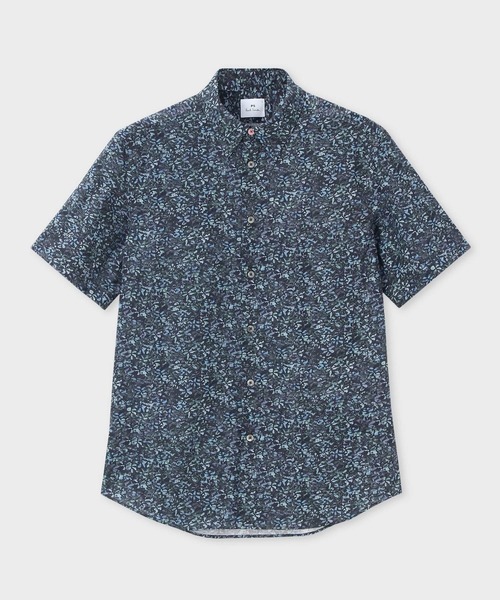 PS Paul Smith シャツ Textured Floral” 半袖シャツ / 152308