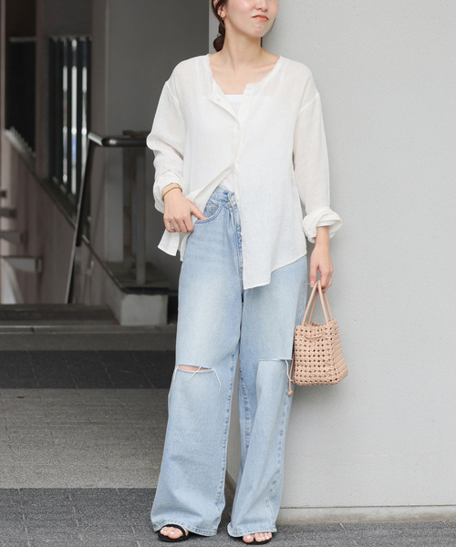 JOURNAL STANDARD relume ブラウス シャツ ラミーコットン