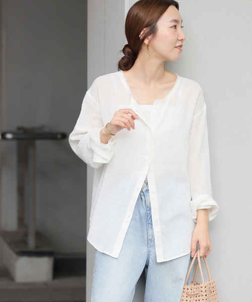 kiri⭐︎【新品】relumeラミーコットンメッシュビッグプルオーバー JOURNAL STANDARD relume｜ラミーコットンメッシュビッグプル