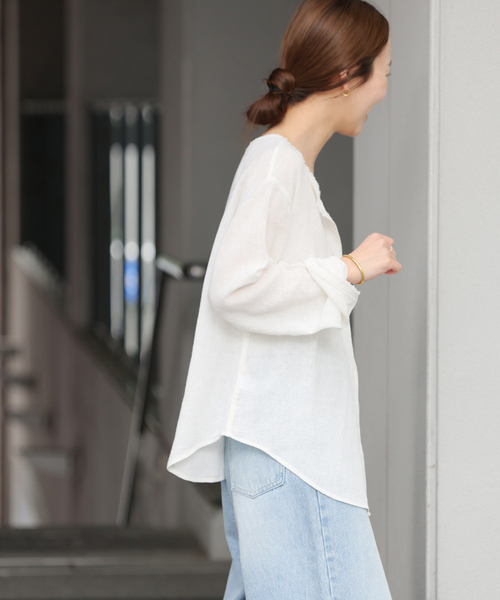 JOURNAL STANDARD relume ブラウス シャツ ラミーコットン