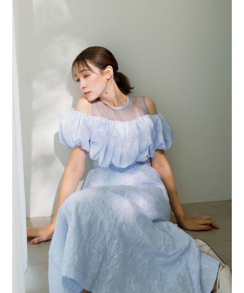 dazzlin（ダズリン） ドレス 「藤井サチコラボ」ジャカードバルーン