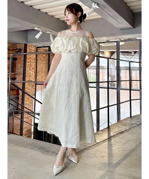 dazzlin（ダズリン） ドレス 「藤井サチコラボ」ジャカードバルーン