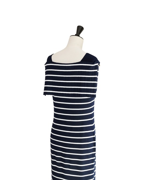 Her lip to ワンピース Square Collar Striped Dress : ZOZOTOWN Yahoo