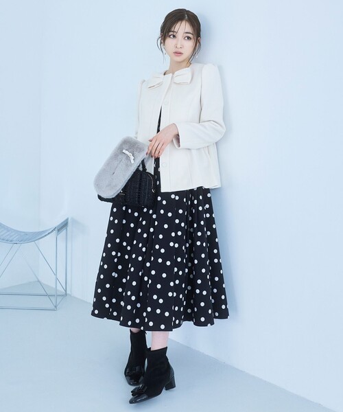 TOCCA（トッカ） マフラー ストール BOW RIBBON FURTIPPET ティペット