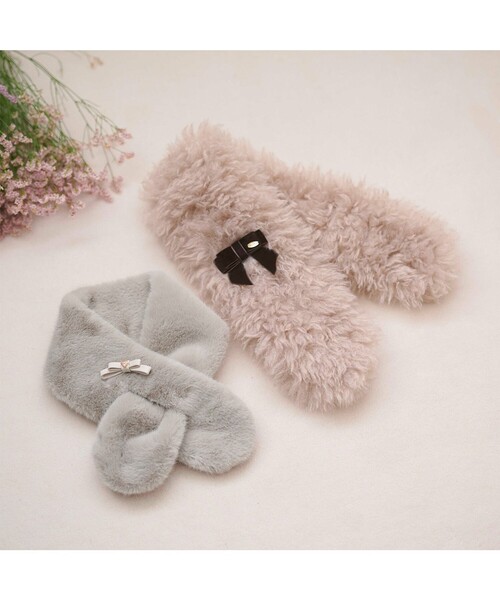 TOCCA（トッカ） マフラー ストール BOW RIBBON FURTIPPET ティペット