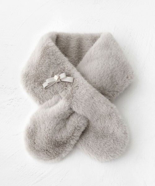 TOCCA（トッカ） マフラー ストール BOW RIBBON FURTIPPET ティペット