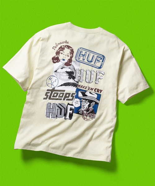 早い者勝ち 大人気 HUF MASH UP TEE グラフィックがカッコイイ 早い者勝ち 大人気 HUF MASH UP TEE グラフィックがカッコイイ