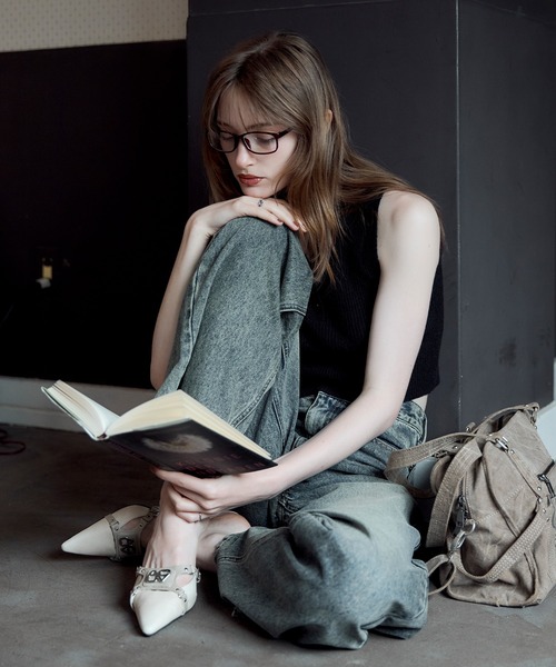 ACLENT（アクレント） パンプス ロゴプレートミュール : ZOZOTOWN