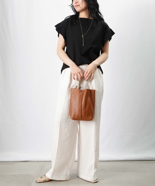 LADY LUCK LUCA tシャツ LC/LLL プリーツテープ袖プルオーバー