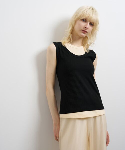 LANVIN en Bleu tシャツ レイヤードタンクトップ レディース