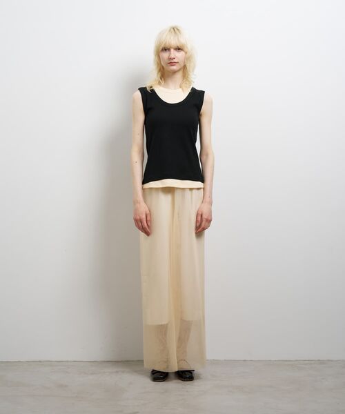 LANVIN en Bleu tシャツ レイヤードタンクトップ レディース