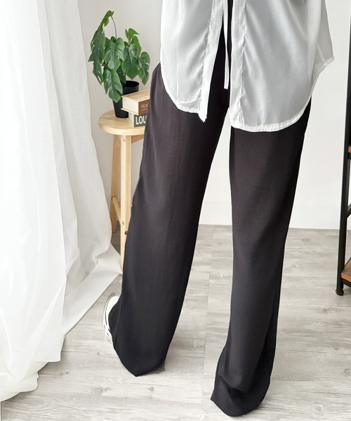 Dewlily ワイドパンツ パンツ 毎日履きたくなる 体型カバーも叶う