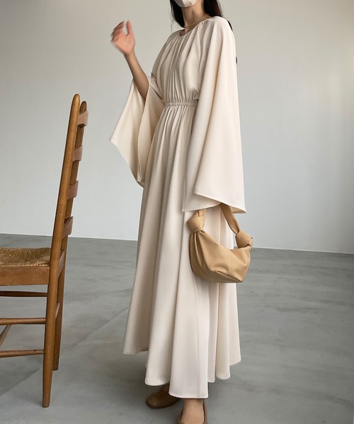 「Louere」 長袖ワンピース SMALL ラベンダー レディース_画像3