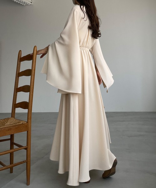 「Louere」 長袖ワンピース SMALL ラベンダー レディース_画像9