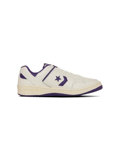 CONVERSE」 ローカットスニーカー 27.5cm ホワイト×パープル