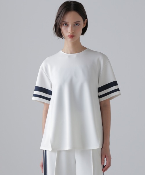 ☆☆ ADORE カットソー 531-9210110 レッド サイズ 38 レディース やや傷や汚れあり カラーオーバーレイプリントワンピース | ADORE（アドーア