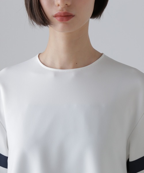 tシャツ マットストレッチダンボールカットソー レディース ADORE tシャツ マットストレッチダンボールカットソー