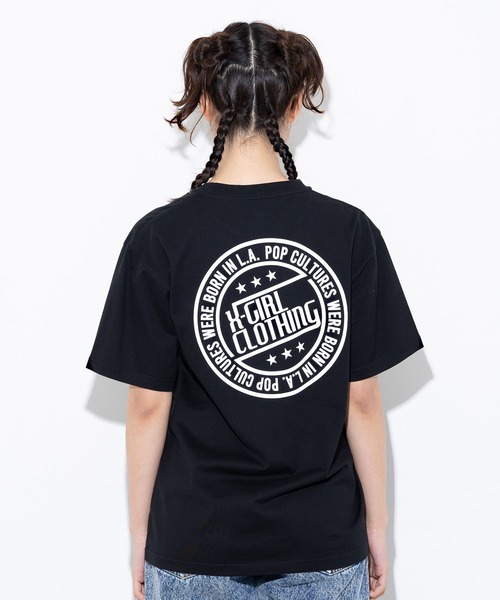 「X-girl」 半袖Tシャツ S ブラック レディース
