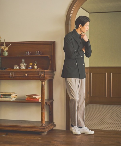 GLOBAL WORK（グローバルワーク） スラックス ストレッチピケパンツ