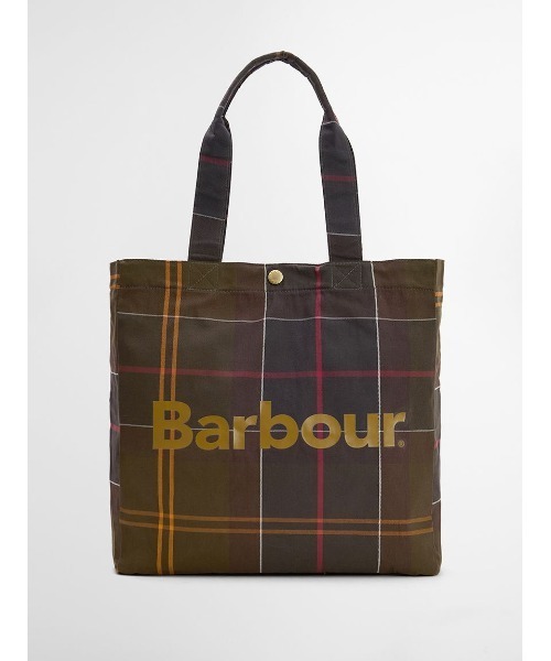Barbour トートバッグ Telfieldタータンロゴトートバッグ メンズ