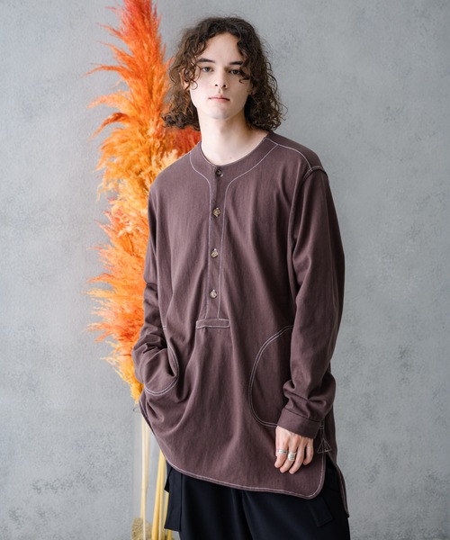 「Casper John」 長袖Tシャツ MEDIUM ホワイト メンズ