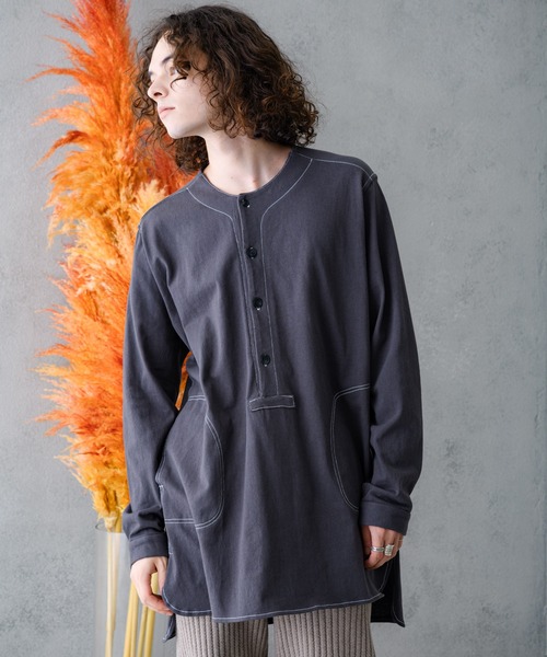 「Casper John」 長袖Tシャツ MEDIUM ホワイト メンズ