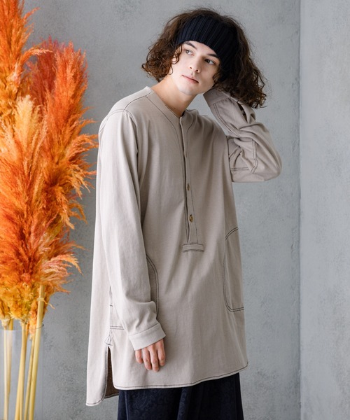 「Casper John」 長袖Tシャツ MEDIUM ホワイト メンズ