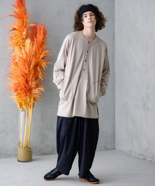 「Casper John」 長袖Tシャツ MEDIUM ホワイト メンズ