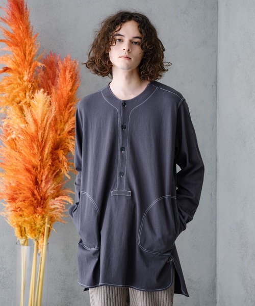 「Casper John」 長袖Tシャツ MEDIUM ホワイト メンズ