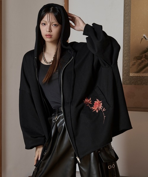き*お様 フーディー FREAK'S STORE｜ビッグシルエット チェック ジップアップ