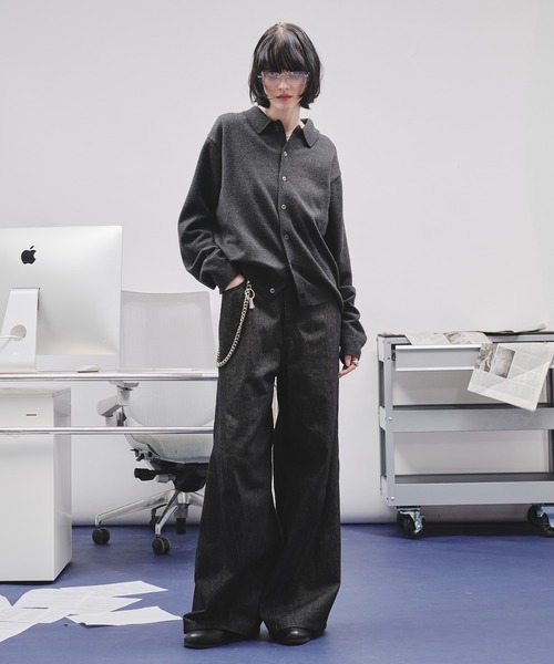 selle glant（セレグランテ） シャツ BASIC HIGH GAUGE KNIT SHIRT